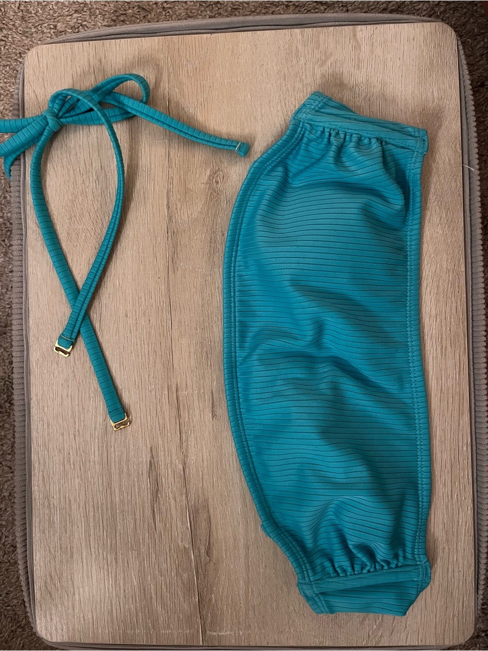 Turquoise Bikini Top - Picture 4 of 7